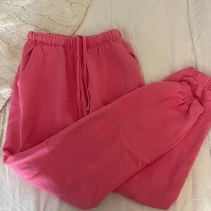 Daily Drills Pink Track Pants